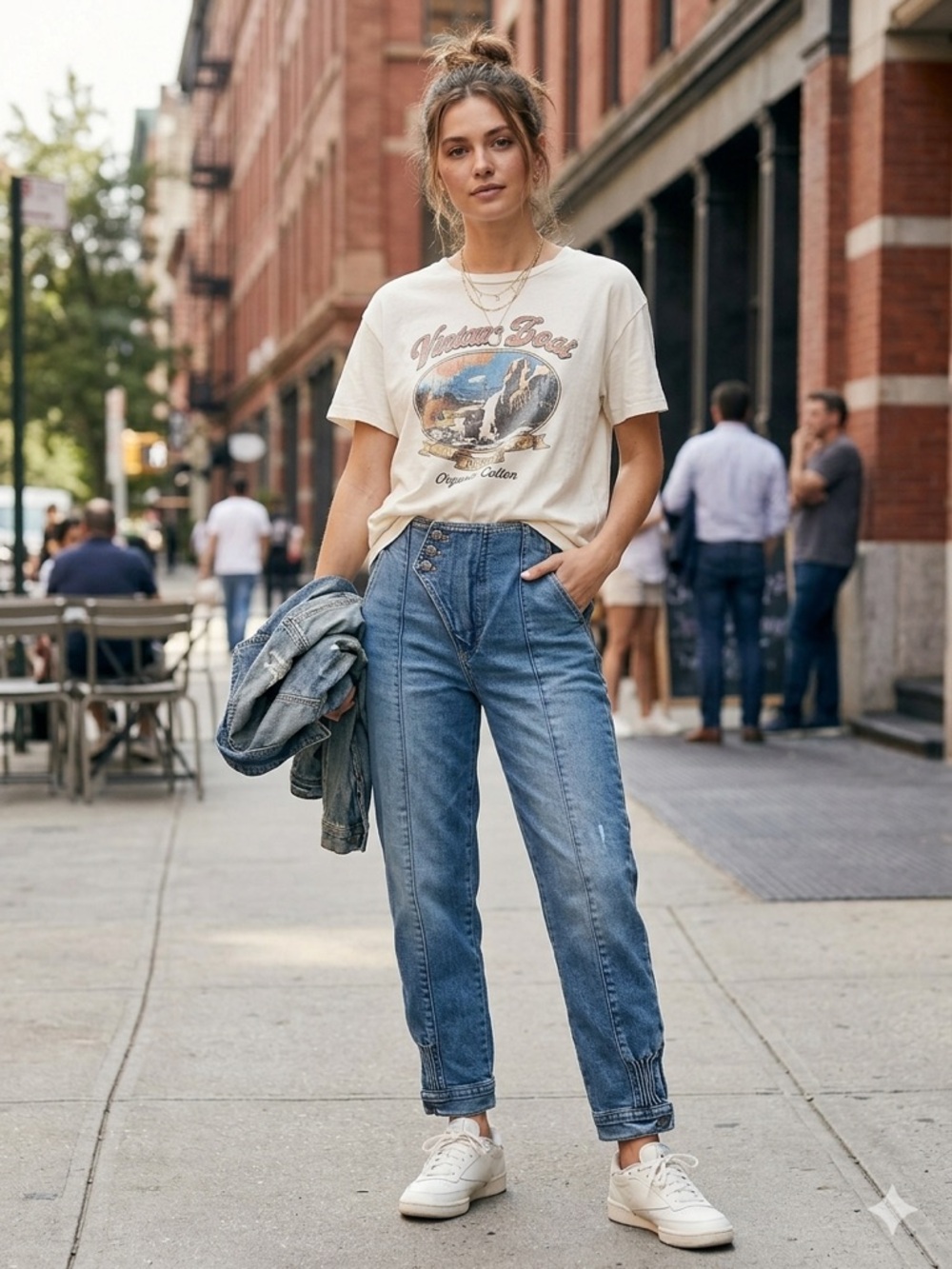 Veronica Beard Light Blue Boyfriend Jeans